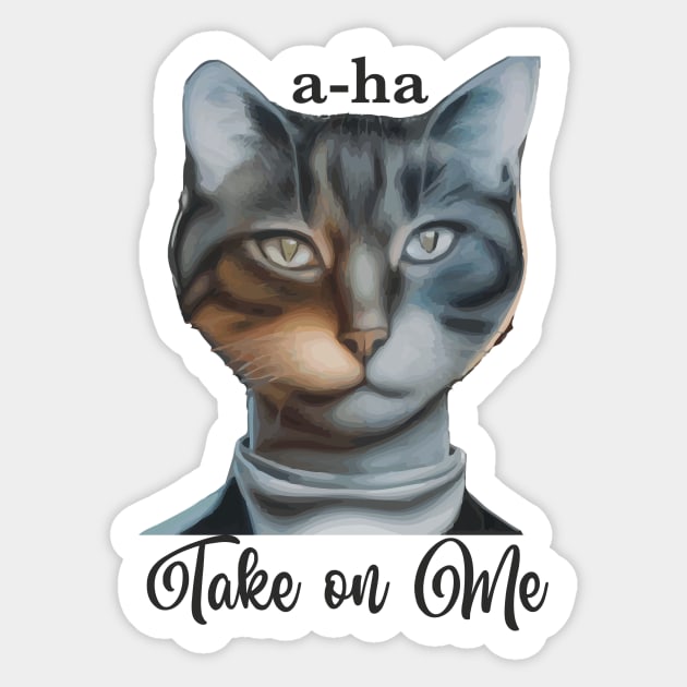 a-ha "Take on Me" Sticker by kokonft